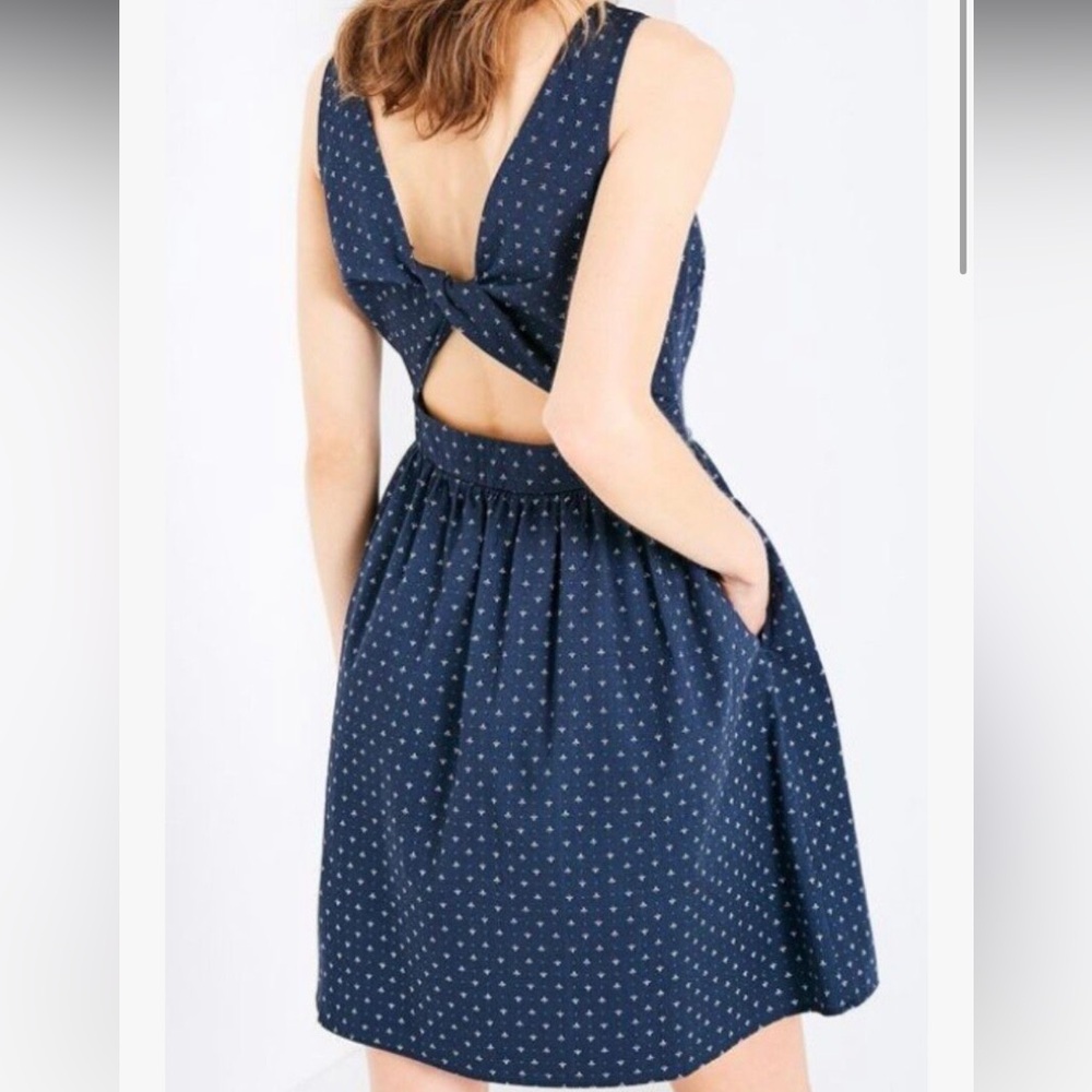 Jack Wills open back navy dress
